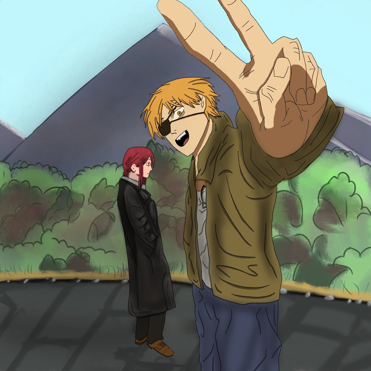 first chapter vibes #chainsawman #denji #makima #チェンソーマン #artmoots