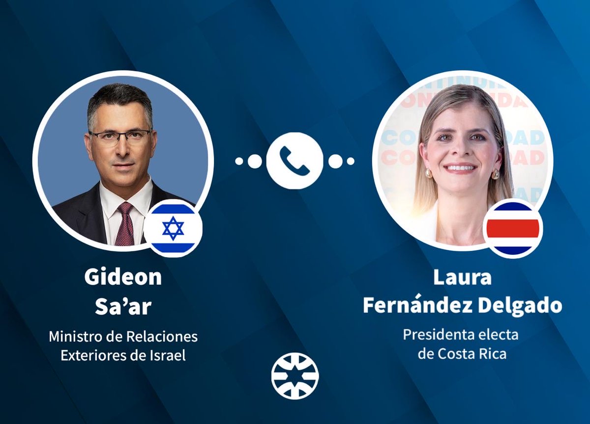 Conversé con la presidenta electa de Costa Rica, Laura Fernández Delgado <a href="/laurapresi2026/">Laura Fernández Delgado</a> y la felicité por su impresionante victoria electoral y el amplio apoyo público que recibió.
Entre Israel y Costa Rica existe una valiente amistad histórica. Recientemente se firmó un Tratado