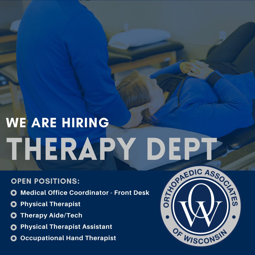 Our Therapy Department is growing, and we are looking for great people to grow with us.

If you are passionate about patient care and want to work alongside a supportive, experienced team, we would love to hear from you.

Apply here: form.jotform.com/260205294094151