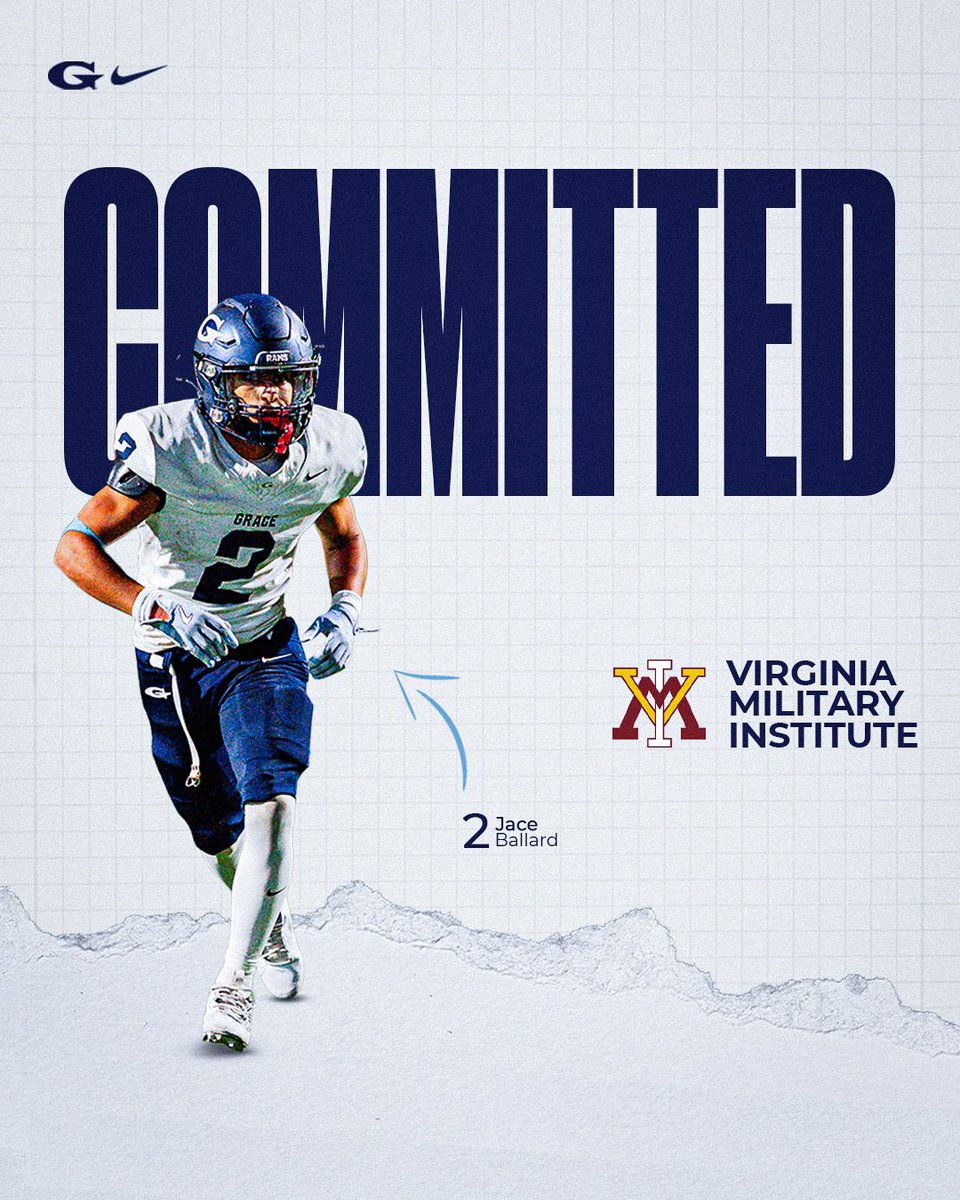 GCARamsFootball's tweet photo. Huge congrats to @ballard_jace on his commitment to @VMI_Football ‼️ https://t.co/5LUoH7Vx0f