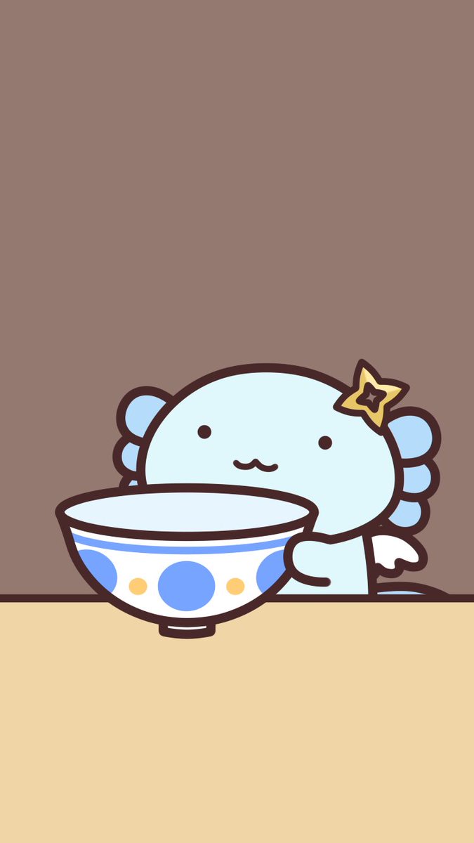 「とりあえずロック画面開くたびにうぱおが鴨うどんたいらげるやつ作った」|クソリプピッチングマシンのイラスト