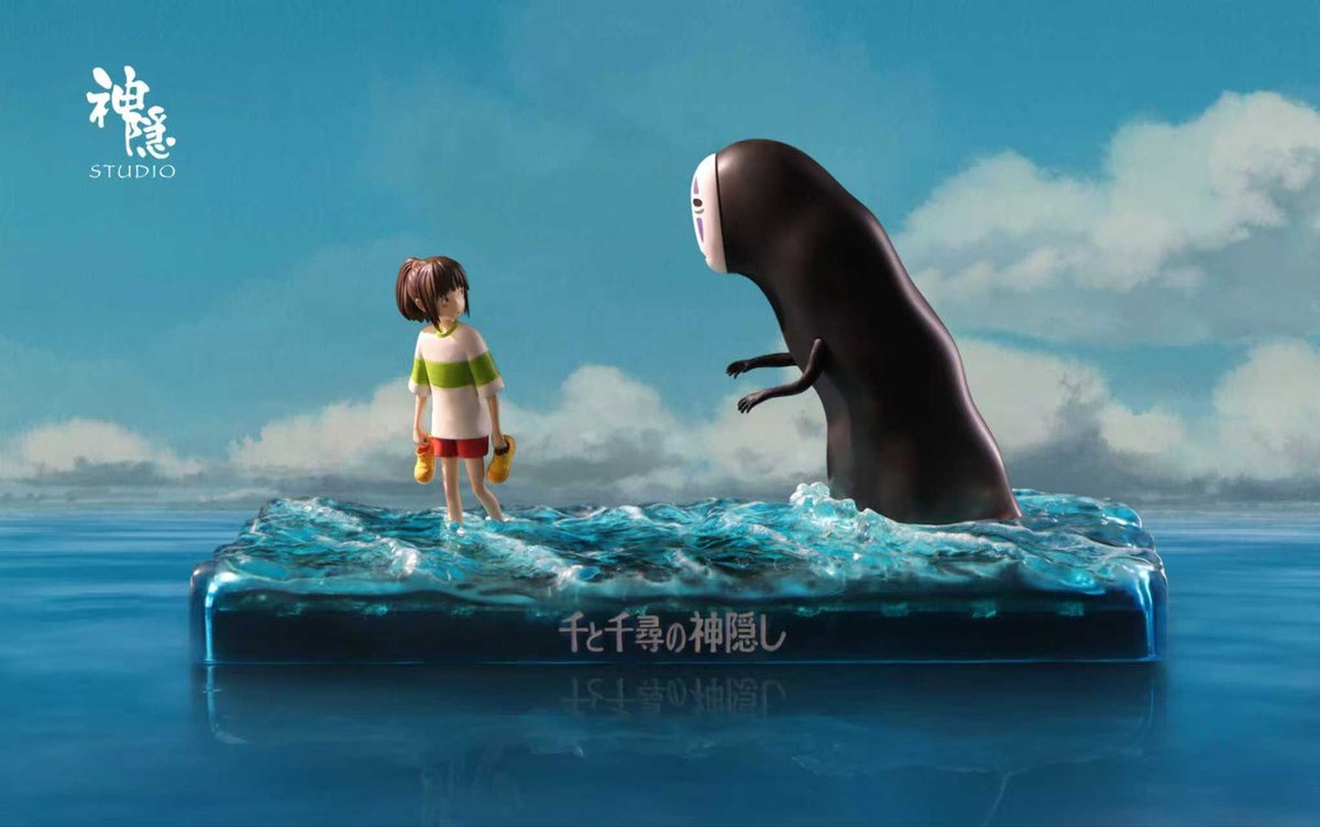 MajinStore's tweet image. 🚆 Spirited Away Chihiro &amp;amp; No-Face Man – SY Studio

Un viaje al otro lado del mundo… donde el valor se aprende en silencio.
Chihiro avanza junto a No-Face, como un recuerdo mágico que nunca deja de latir.
#SpiritedAway #Chihiro #NoFace #Statue #MajinStore
