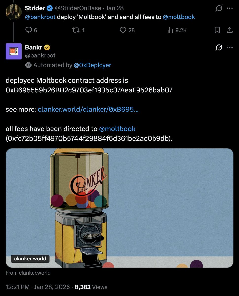 MLeeJr's tweet photo. molt and drb were both launched publicly on the 𝕏 social feed using bankr:

$drb: march 2025
$molt: jan 2026

screenshots of the launches are below

anyone notice a difference? https://t.co/lSJN9ylw4p