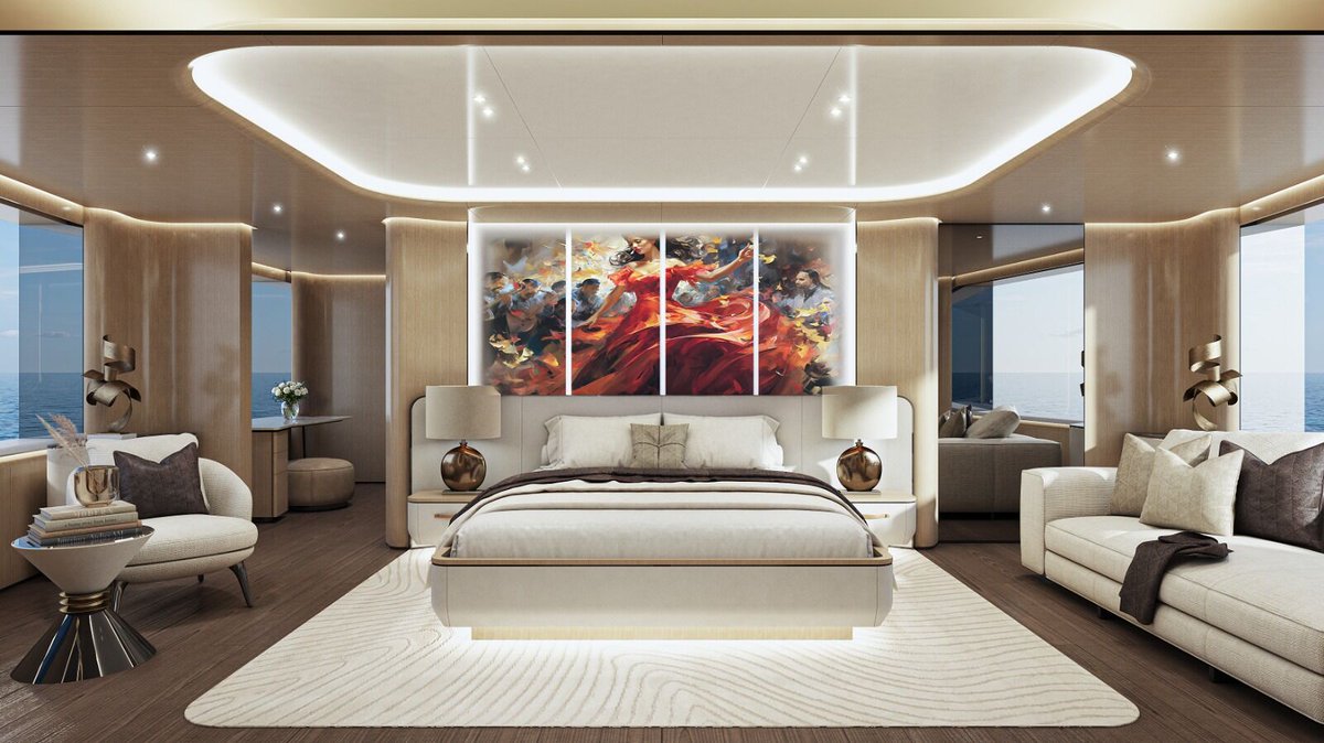 sytreports's tweet photo. NEW DESIGN: 💡 @krcyachting  has introduced a “new-generation” yacht with the 36-metre Opera superyacht concept. Currently under development by the Turkish builder, Opera is the newest addition to the KRC series. Opera’s construction is scheduled to conclude within 24 months of contract signing.

In collaboration with KRC Yachting, Italian designer Gabriele Teruzzi penned both the exterior and interior design of the yacht.

Discover all about her: https://t.co/qX5XXYnq05