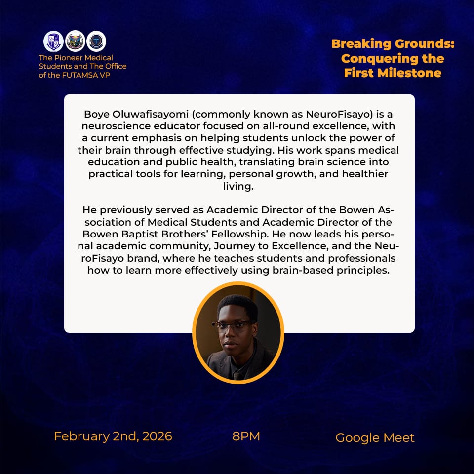 FUTA Medical Students' Association tweet media