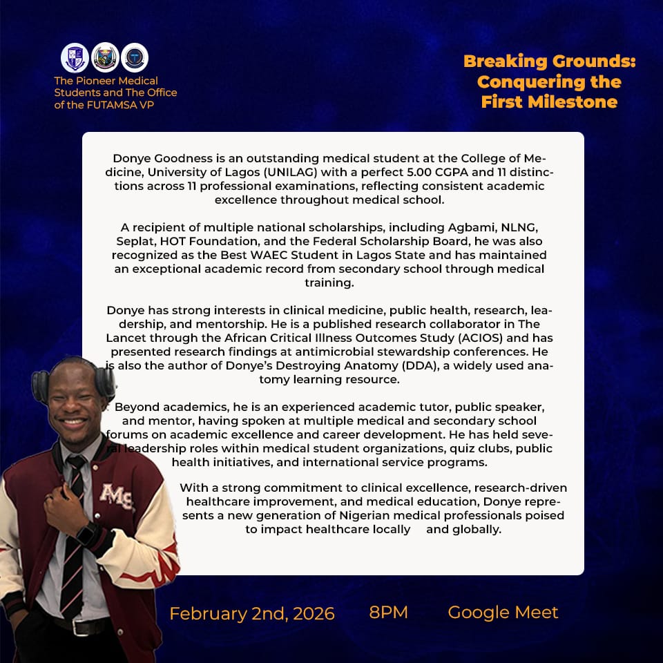 FUTA Medical Students' Association tweet media