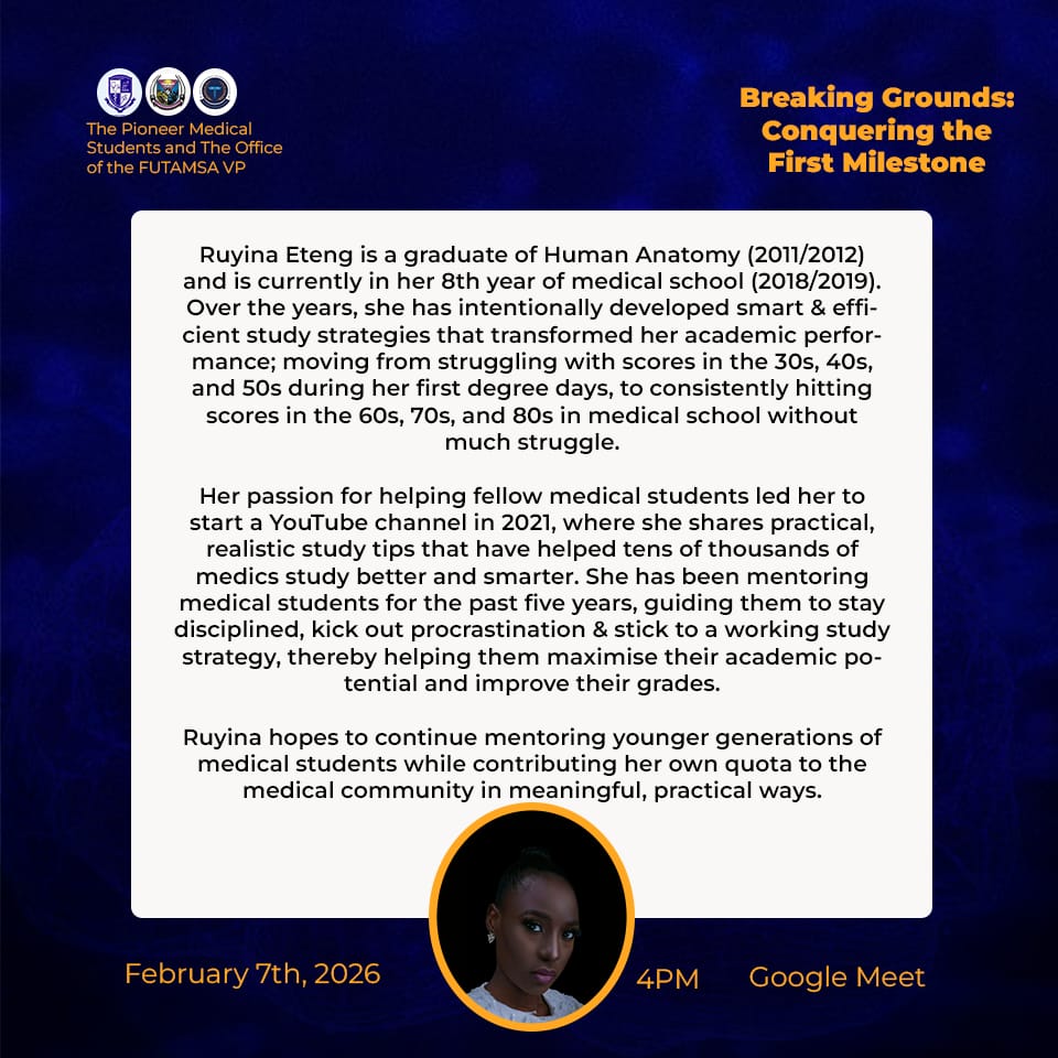 FUTA Medical Students' Association tweet media