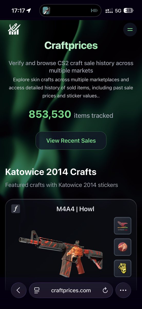 Just to let everyone know.
I will further develop csprices soon-ish.

Going back to Swiss tomorrow so ill start in a few days.

Let me know if you want me to add any features .

Also if you havent seen it yet go check it out.