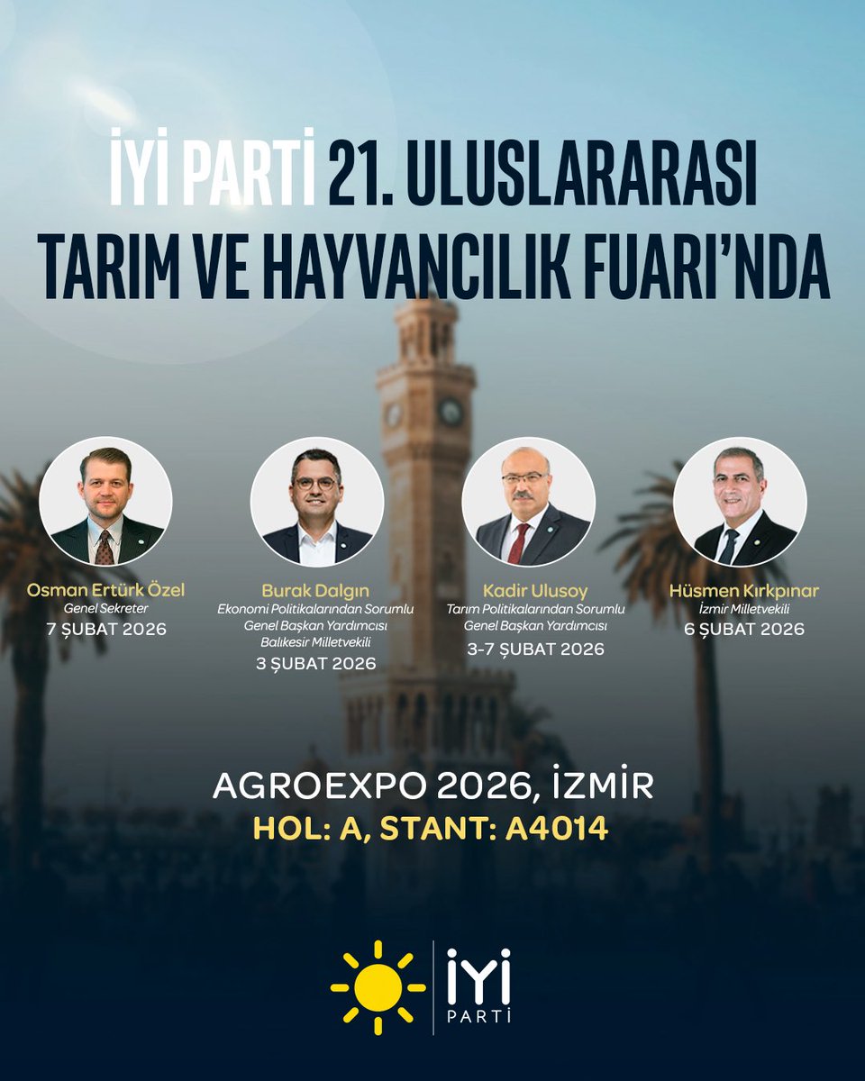 İYİ Parti, İzmir'de 21. Uluslararası Tarım ve Hayvancılık Fuarı'nda!