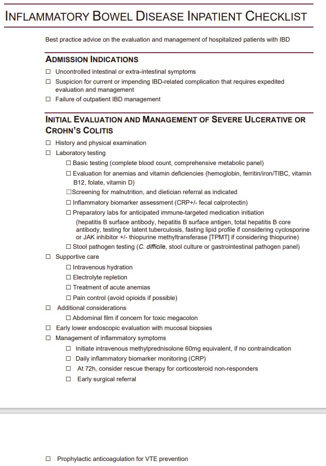 sepdigestiva's tweet photo. Todo 🫵 lo que necesitas saber 🤓 sobre la 🩺🩻 evaluación y el manejo 🩼💊💉 de la EII hospitalizada, según la
@AmerGastroAssn
@AGA_Gastro
✅ Colitis aguda grave
✅ Obstrucción del intestino delgado
✅ Absceso intraabdominal
✅ Enfermedad perianal
‼️🚨 La profilaxis de la trombosis venosa profunda (TVP) es fundamental 🚨‼️

🔗 https://t.co/pRlv7gsZhO