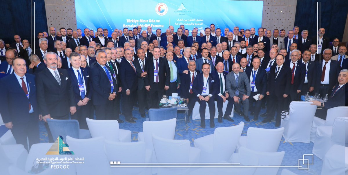TurkishCairoAmb's tweet photo. Alameyn'de Türkiye Odalar ve Borsalar Birliği (TOBB) başkanı Sayın Rıfat Hisarcıklıoğlu ile Mısır Ticaret Odaları Federasyonu (FEDCOC)  Başkanı Sayın Ahmed El Wakil'in başkanlıklarında düzenlenen Türkiye-Mısır Oda ve Borsaları İş Forumuna katıldım.

Forumda TOBB ve FEDCOC arasında ve iki taraftan vilayet  odaları arasında işbirliğini düzenleyen mutabakata dair 27  metin imzalandı.