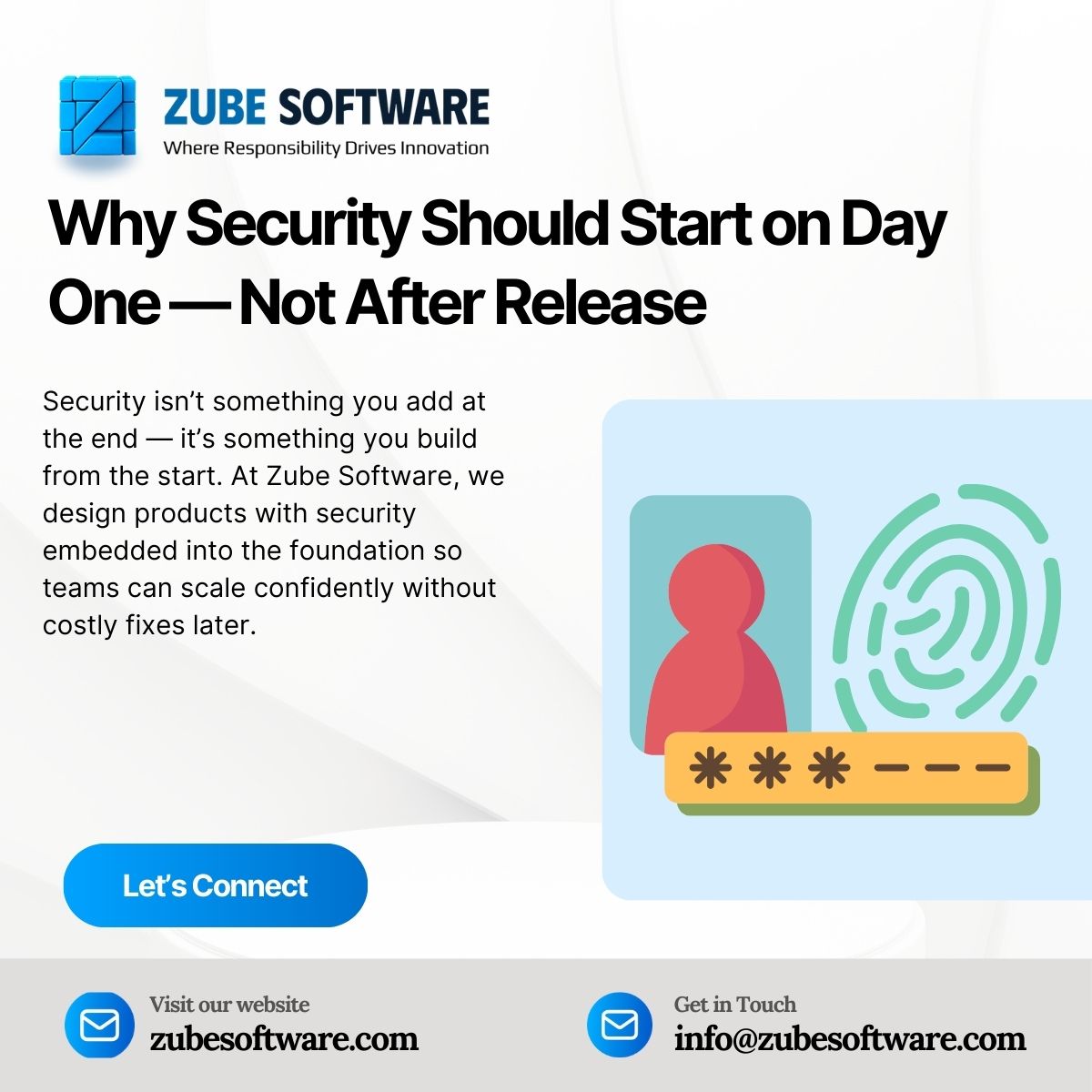 Why Security Should Start on Day One — Not After Release

Security is often treated as a final checklist item.
Build the product first, secure it later.

That approach is one of the most expensive mistakes a software team can make.

When security is added after release, it