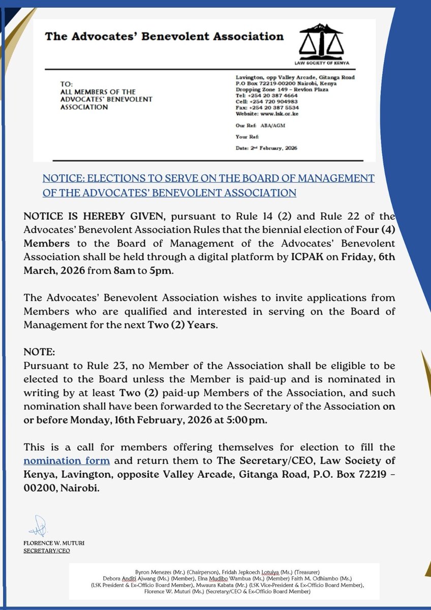 The Advocates' Benevolent Association (ABA) tweet media