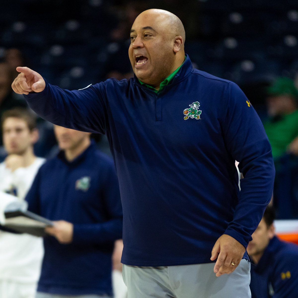 jacksoble56's tweet photo. As more and more CBB teams feature "non-traditional" players, could someone who played professionally wind up at Notre Dame?

"That's probably a conversation for the offseason," Micah Shrewsberry said. "But I'm open to good players."

For @BGInews: https://t.co/SGbLg6BqtX https://t.co/lY0h9OJeMY