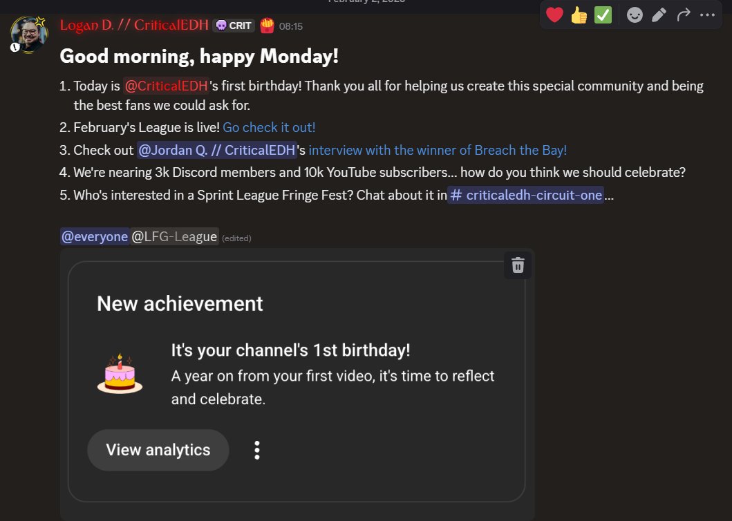Today is our 1st Birthday!

Join the Discord (and everything else)
linktr.ee/criticaledh