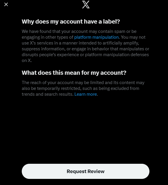 BeggingMethod's tweet photo. @X you've succeeded in stopping my mission from getting rich by begging. https://t.co/ATX15hpDqt