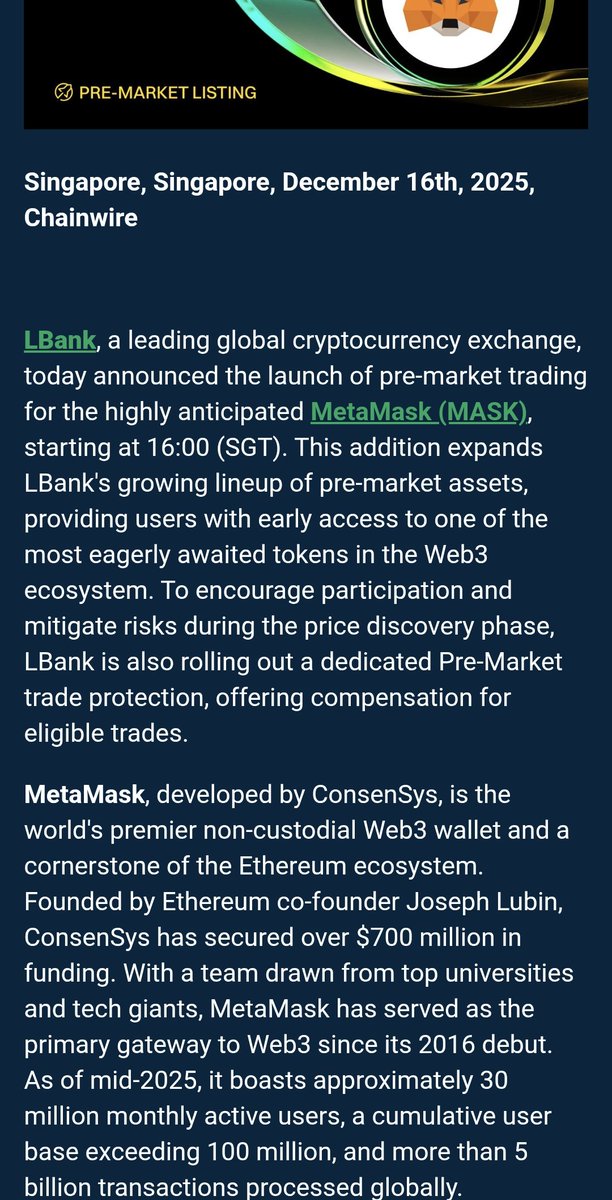 Rajulama01's tweet photo. Metamask "mask" token is coming...I Think https://t.co/Wg5YHcgLCg