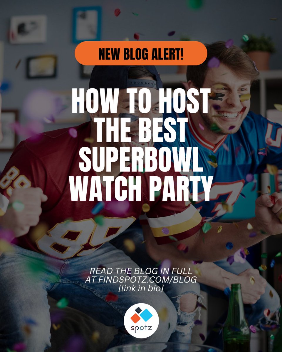 findspotz's tweet photo. Super Bowl Sunday's almost here and you still don't have a spot. 

Rent a private space, fit your whole crew, and earn a free Amazon gift card when you book.

https://t.co/KLghaJAm6L https://t.co/JS5ccEQOCi