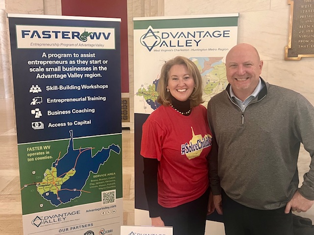AdvntageValley's tweet photo. It is Childcare Day at the WV Legislature! 👶🏼

The Advantage Valley team is sharing how we support childcare businesses with coaching, startup guides, access to grants and loans, to help providers start and grow!

👉 Learn more: https://t.co/C0mnXaycEb

#yesWV #FASTERWV https://t.co/QlUpj0XooB