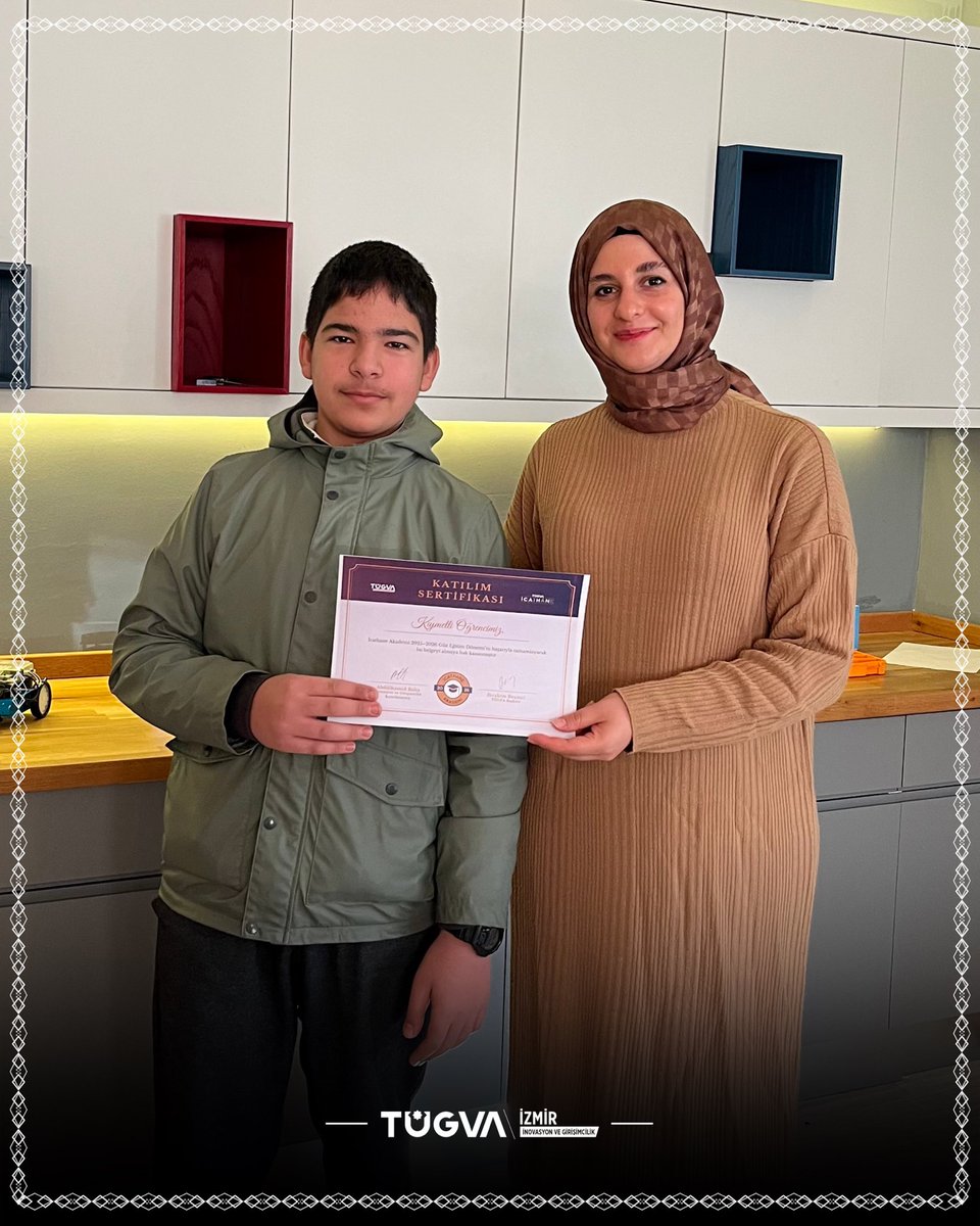 İcathane Akademi’de öğrencilerimiz, robotik, yazılım ve endüstriyel tasarım alanlarındaki eğitimlerini tamamlayarak 2025 - 2026 Güz Dönemi sertifikalarını aldı. 🚀

Geleceği üreten tüm öğrencilerimizi tebrik ediyoruz!