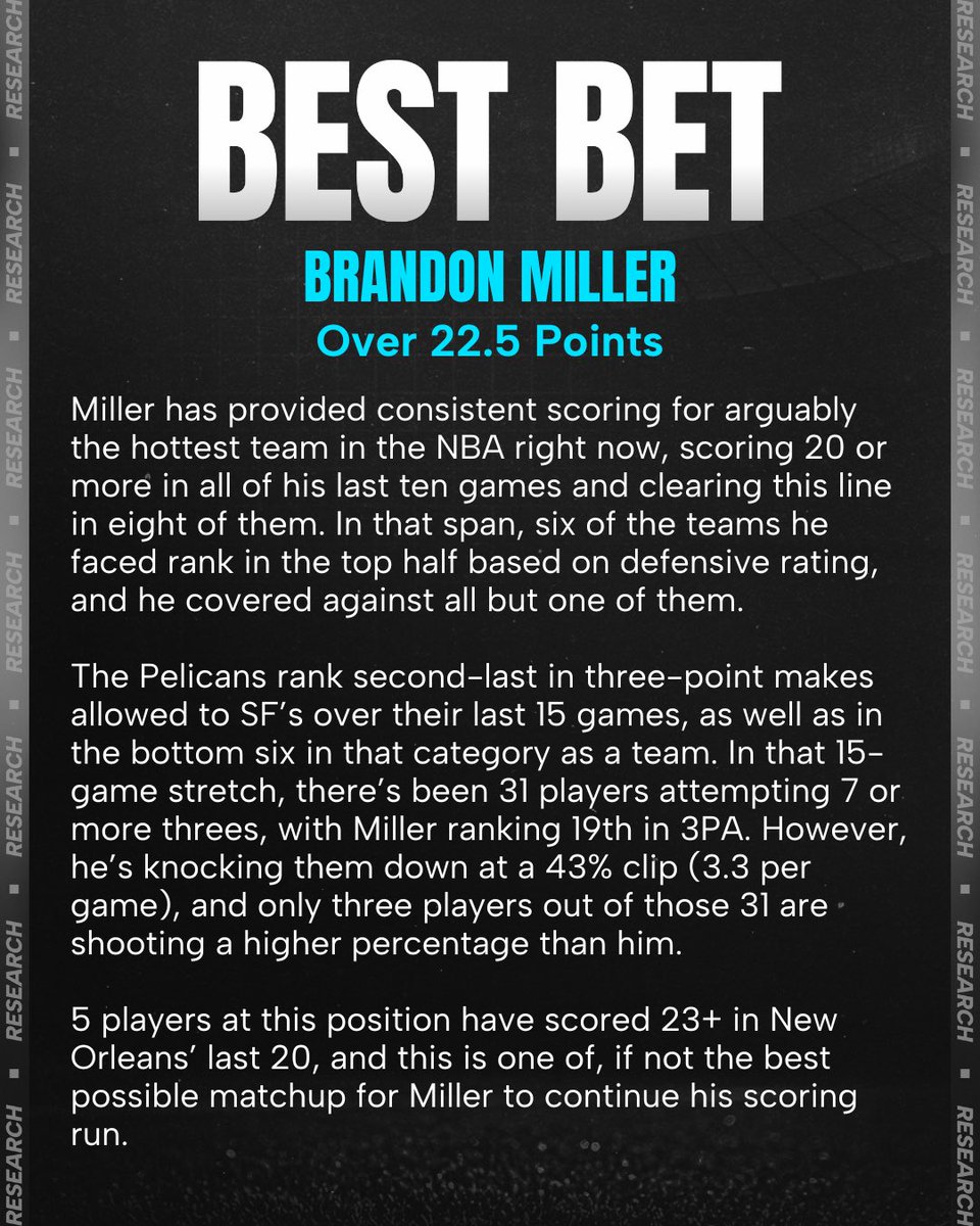 Cody Brown Bets tweet media