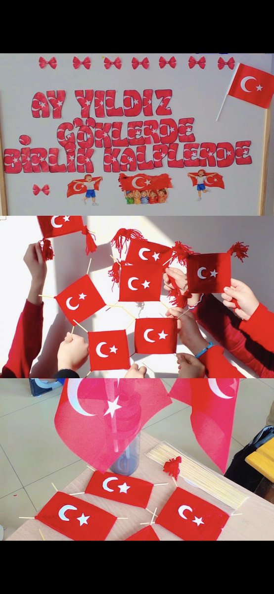 elibalumran's tweet photo. Minik eller, büyük gurur 🇹🇷
Ay yıldızla büyüyen yarınlar...
#ilkdersimizbayrak https://t.co/lTDaq2WWzp