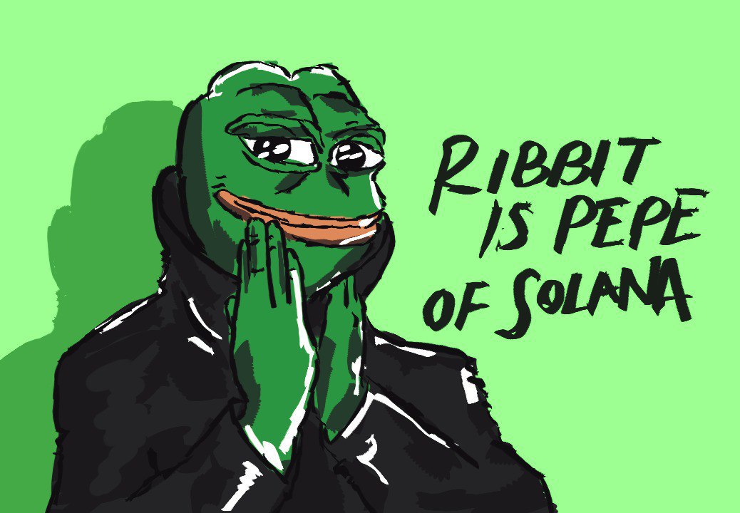 <a href="/coldweb3/">cold</a> The ticker is $RBT It's been around for over 18 months. It has a strong community and holders have diamond hands. Its art is unique. Solana's frog is about to make a big push 🫵🐸 $RBT RIBBIT ON #SOLANA <a href="/RibbitOnSolana/">RIBBIT</a>