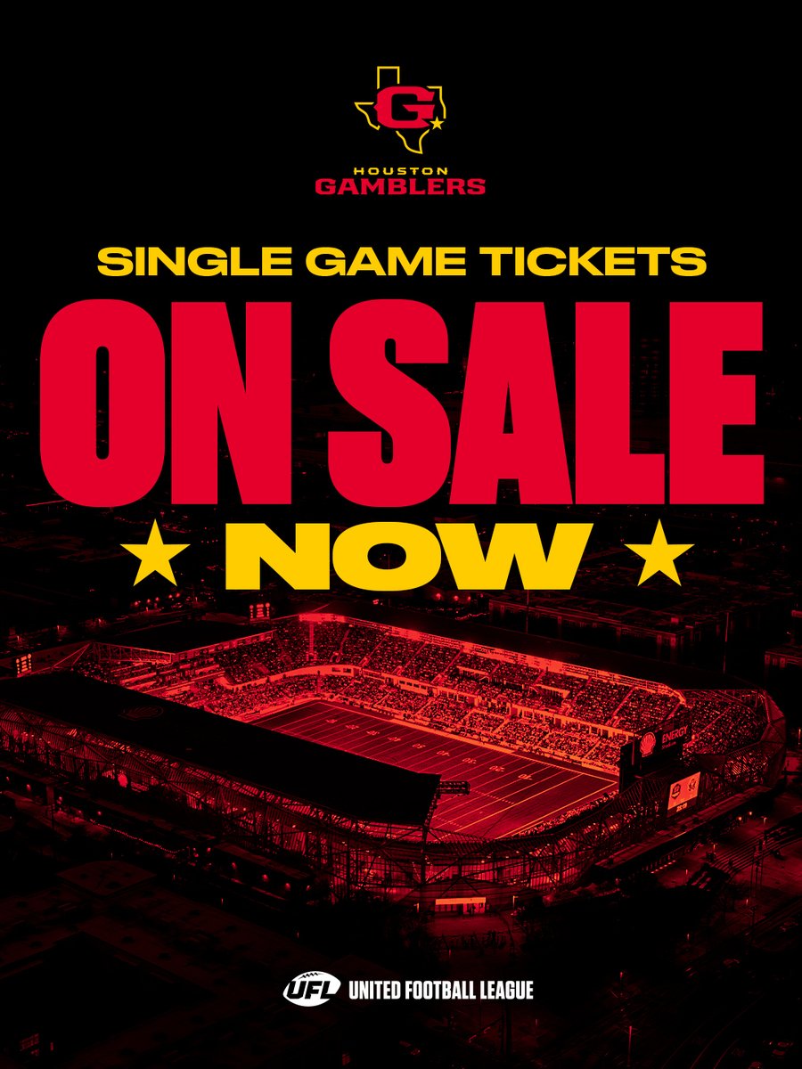 Houston Gamblers tweet media