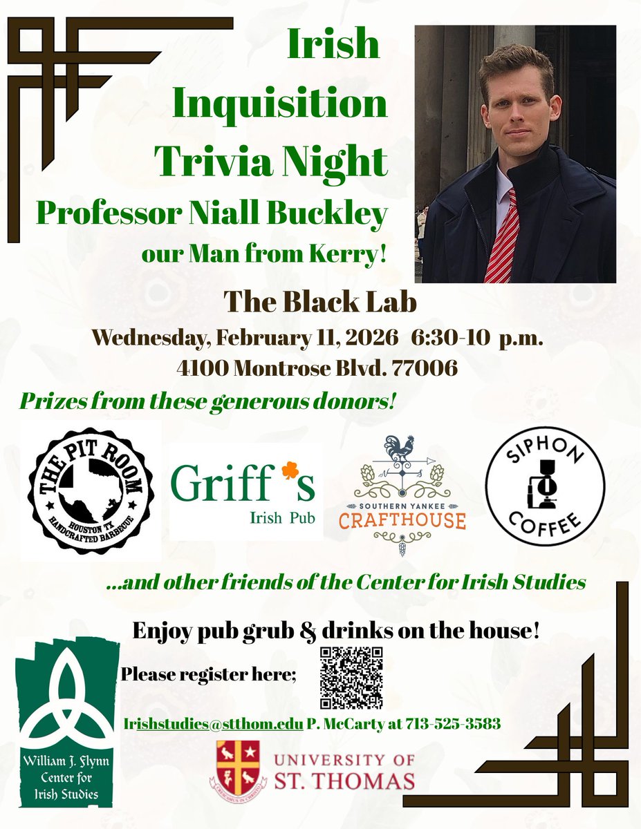 UST William J. Flynn Center for Irish Studies tweet media