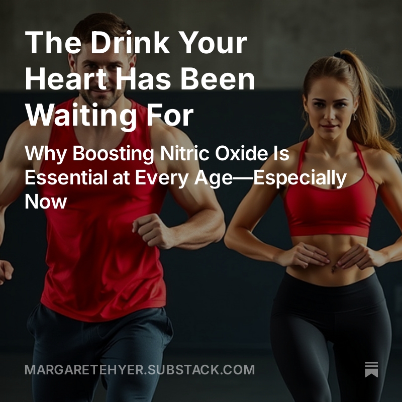 MargareteHyer's tweet photo. The Drink Your Heart Has Been Waiting For:
Why Boosting Nitric Oxide Is Essential at Every Age—Especially Now
https://t.co/KqGblB5cPa https://t.co/vUJlEg6yby