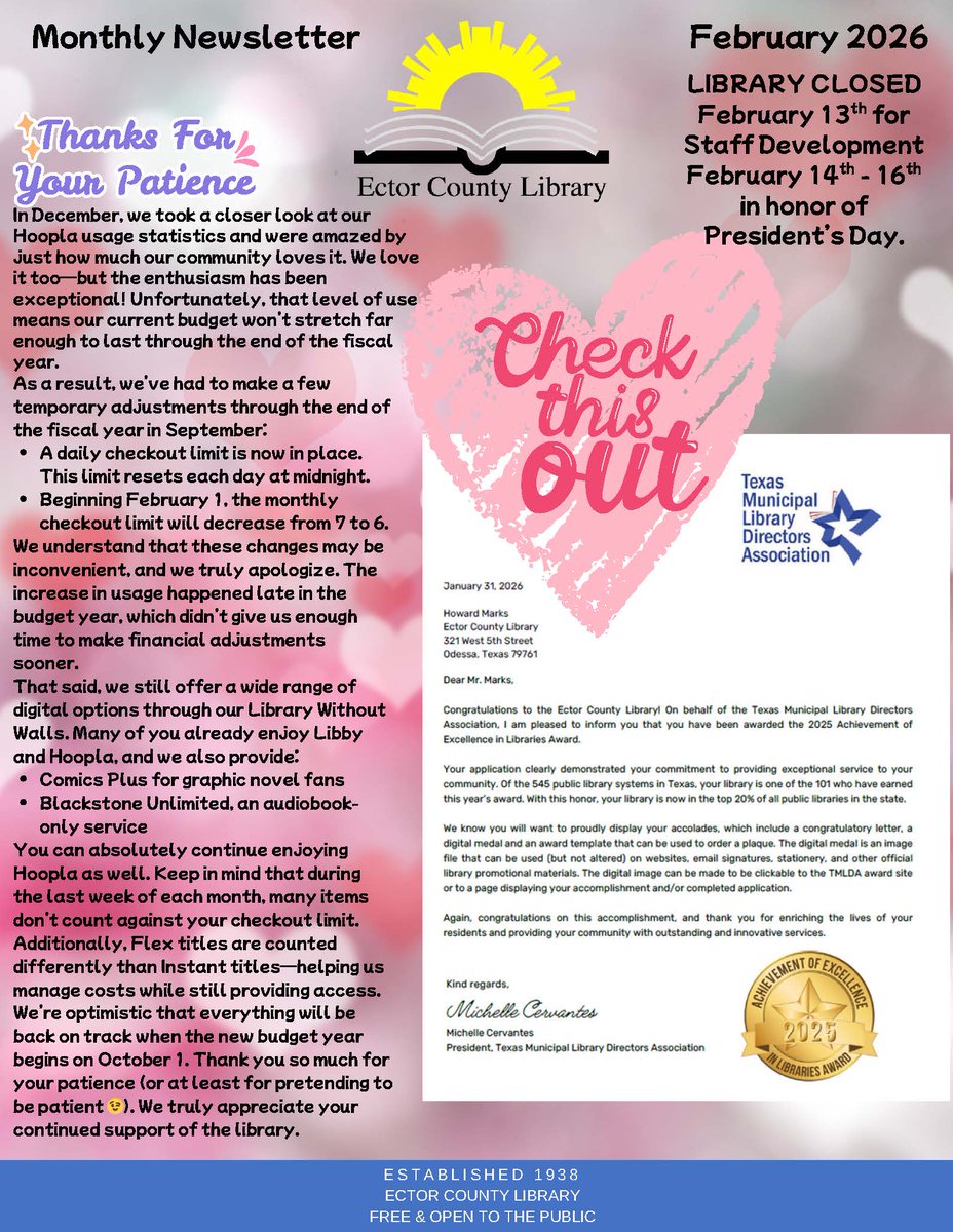 Ector County Library tweet media