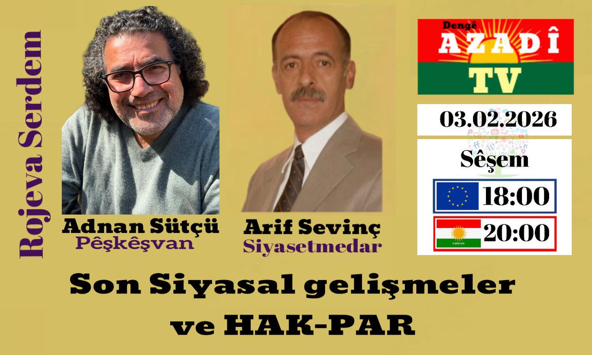 DengiTv's tweet photo. Son Siyasal gelişmeler ve HAK-PAR https://t.co/urseIzxtnw via @YouTube https://t.co/YVH5Pyv255