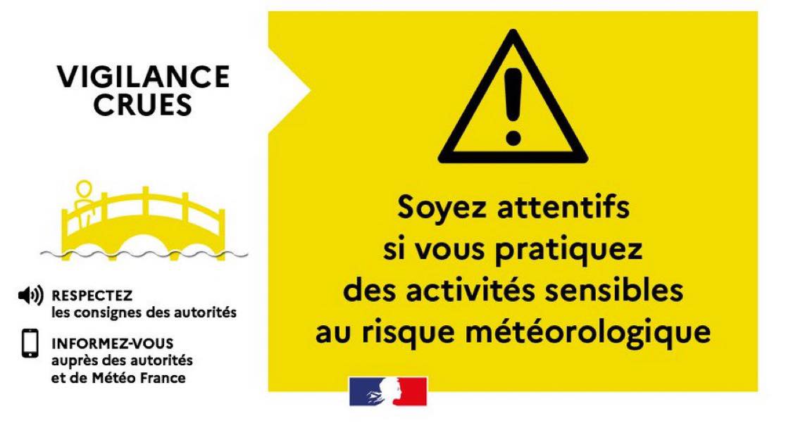 Image de Préfet de Lot-et-Garonne - #Météo l 🟡 Le Lot-et-Garonne est placé en vigilance JAUNE crues sur le tronçon de la Garonne Marman