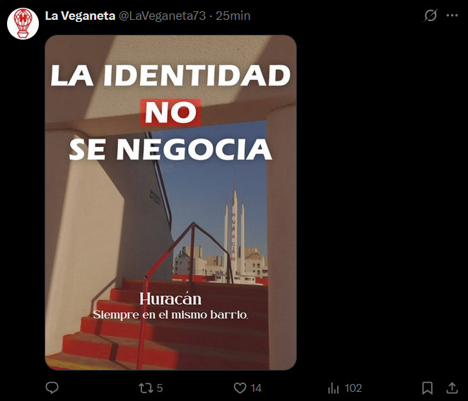 Arrancó la semana quemecuerva (con My Quemecuer Romance) y ya tildé todos los casilleros del repertorio mitómano:

-Arenga para llevar gente☑️

-Mención al salto de pared☑️

-Verso del "mismo barrio"☑️

-Historial "emparejado" (con amistosos y exprimiendo la última gota del 76)☑️