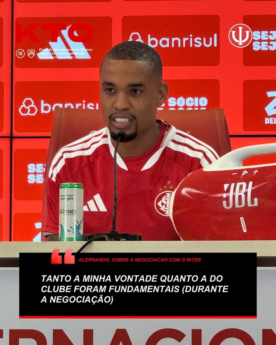 Infernodestino's tweet photo. INTERESSE MÚTUO! 👀🇦🇹

👉 Durante sua coletiva de apresentação, Alerrando falou sobre a importância do interesse do clube e de sua vontade de vir para o Inter durante a negociação.

Oferecimento @kto_brasil, onde a diversão acontece. Site para maiores de 18 anos. https://t.co/VgPZN9fIFw