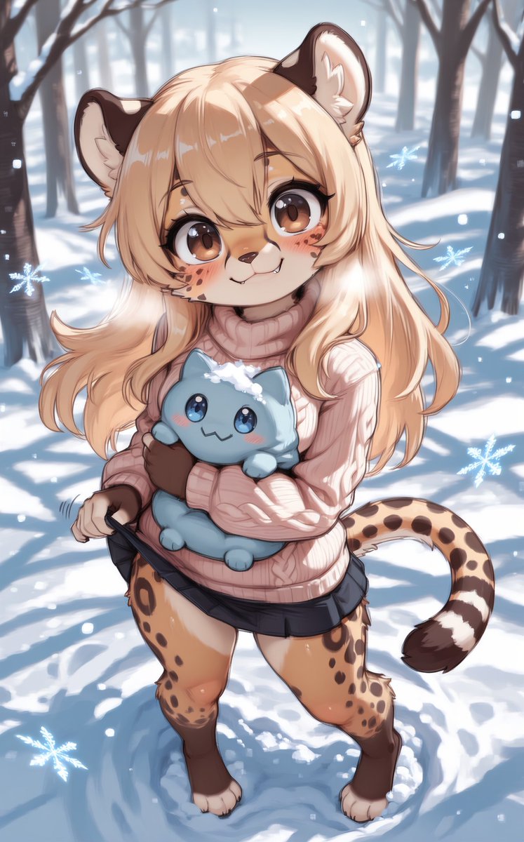 Magic_AIArtist's tweet image. She's looking right at you... what will you say to her? 👀
#FurryArt #AIArt #MagniciaOC