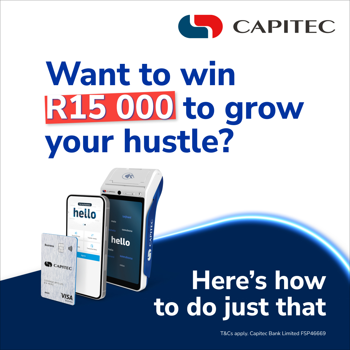 Want to win R15 000 to grow your hustle? Take your business to the next level this year with <a href="/CapitecBankSA/">Capitec</a>. 

Stand a chance to win a share of R90 000. Tell us in the comments below how an extra R15 000 would boost your business and you could win!