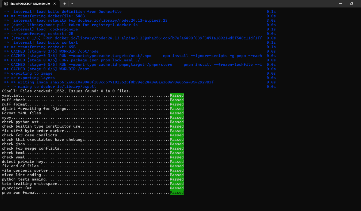 ishaupadhy17622's tweet image. That greenery I want before every commit,
so that my nights are good and I can sleep relaxed.

Looks cool, right? 😌
finally all checks passed ✅

#GitHub #Consistency #DeveloperLife #OpenSource 
x.com/ishaupadhy1762…