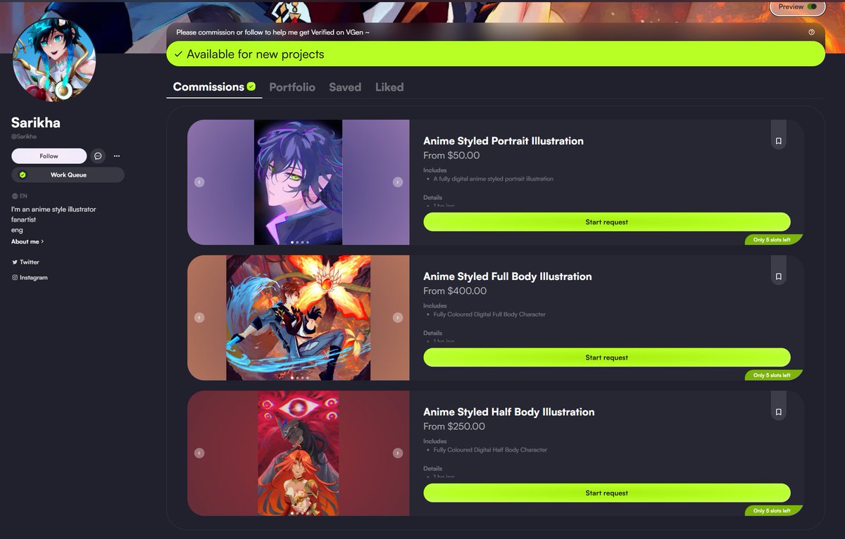 Sarikha (VGen open) tweet media