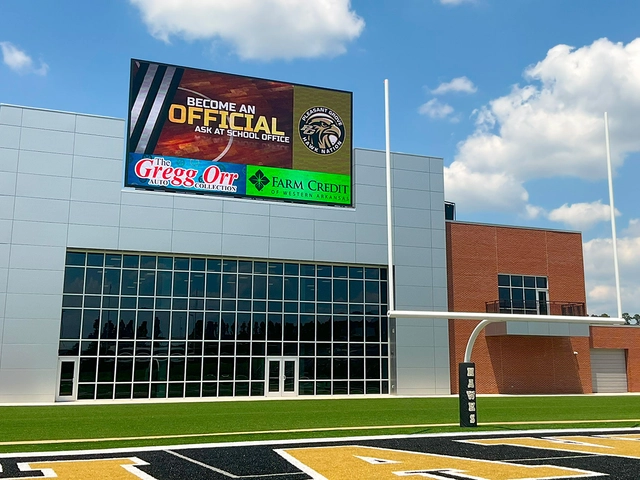 Score, earn, and entertain with a Watchfire system built from the ground up for performance. Our video scoreboards outshine and outlast, keeping your program looking its best every season.

Learn more: smpl.is/aeihp

#sports #scoreboards #videoboards #nfhs