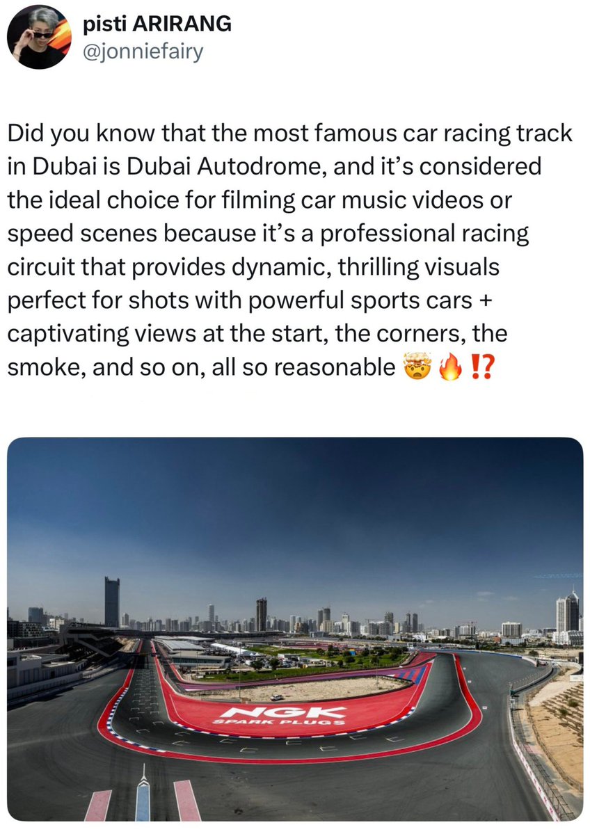 sgmin_seven's tweet image. BTS IN DUBAI AUTODROME????