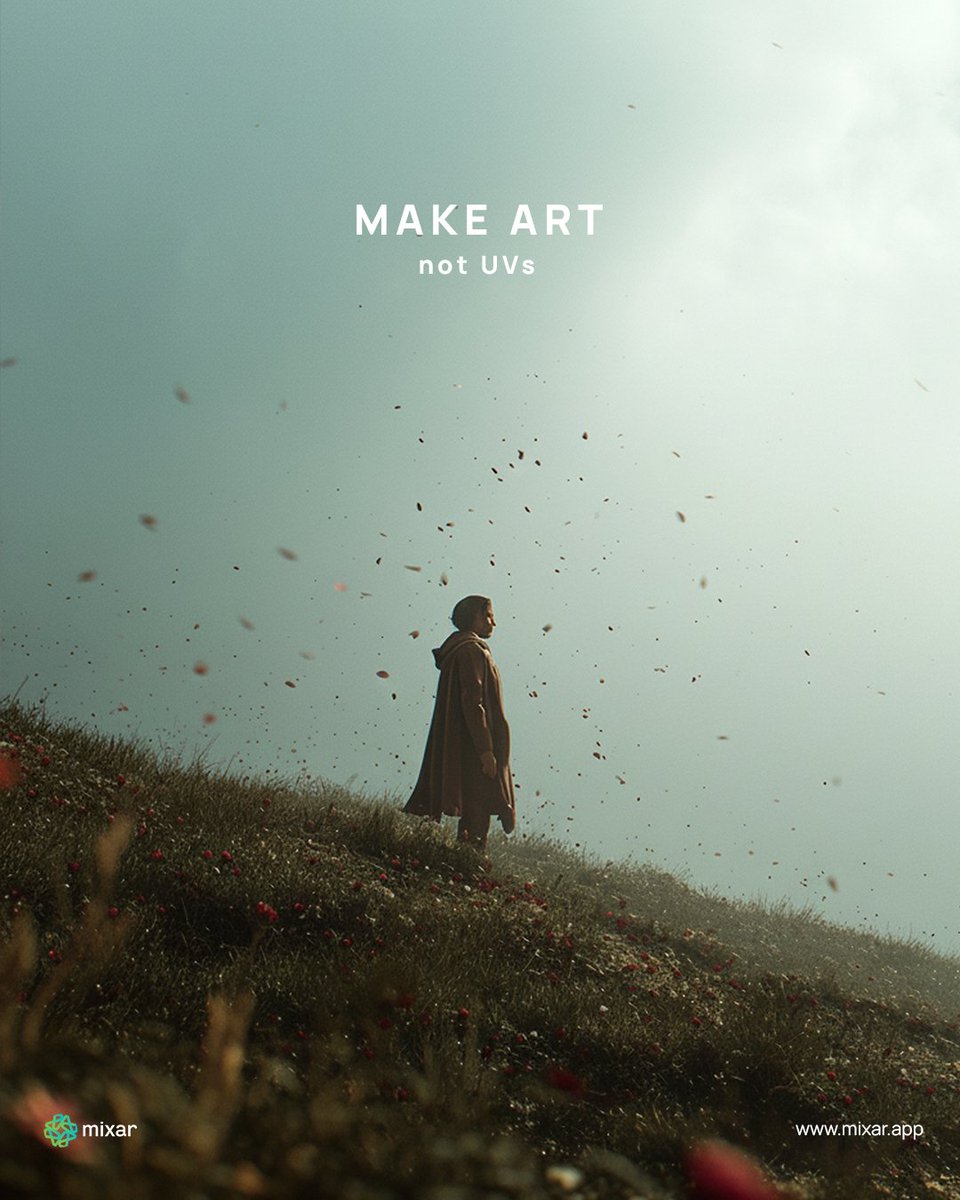 mixie3D's tweet photo. Make Art, not UVs.

We’re building proprietary tech, an agent that can do UV unwrapping for you in a click. In this next frontier of 3D - the art lives on, as the grunt work ends.

Are you in?
Join the waitlist \ 🔗 In Bio.

#3DDesign #AITech #AIGenerated #Mixar #b3d https://t.co/Vk1OGlHOxa