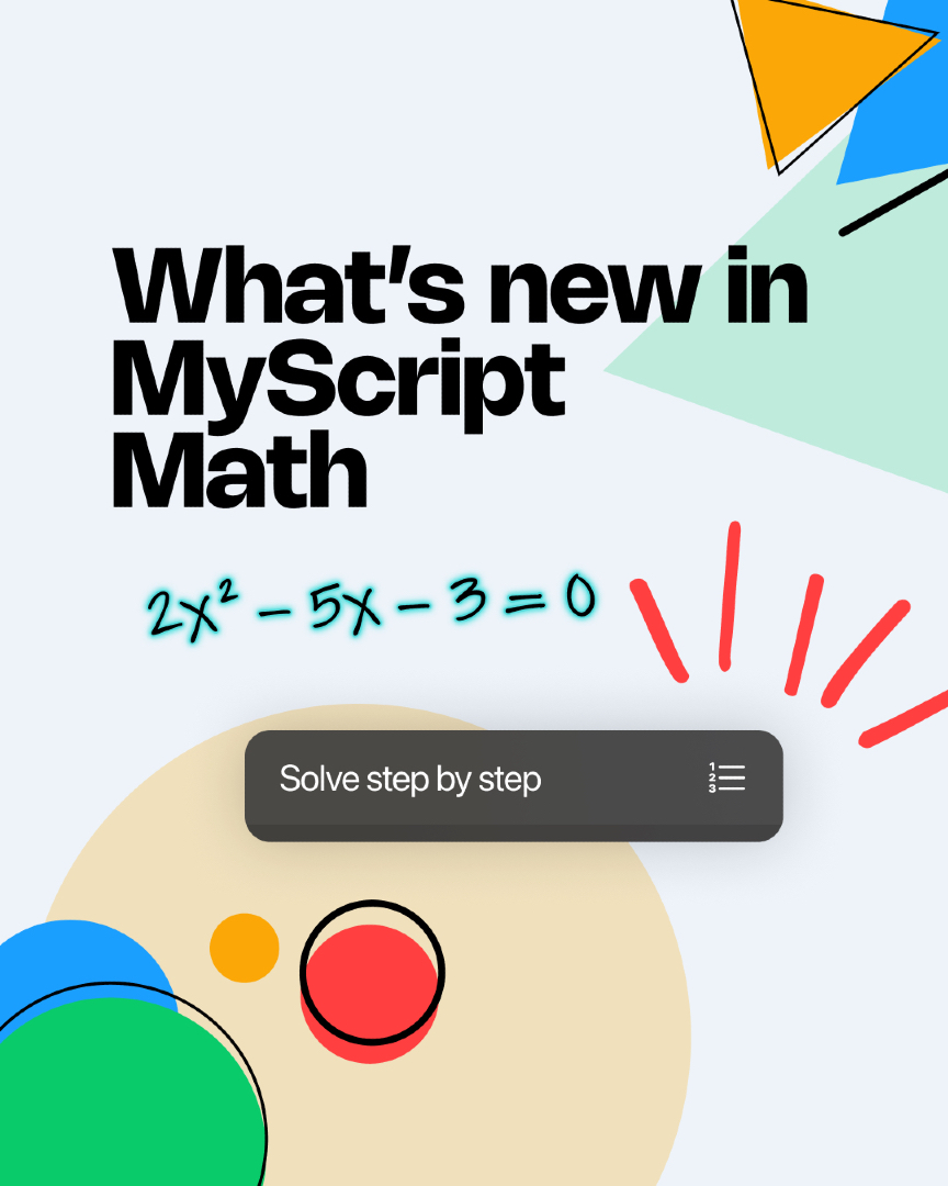 MyScript Math tweet media