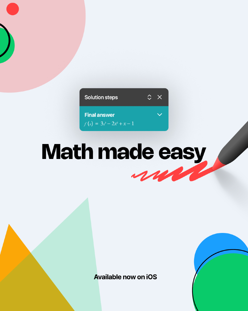 MyScript Math tweet media