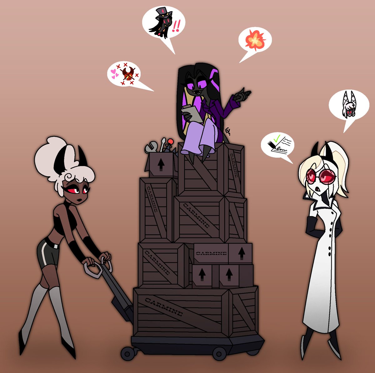 Daughters Doing Business

#HazbinHotel #Hazbin_Hotel #HazbinOC #HazbinHotelOC #HHOC #SnakeOC #SnakeOcs #HazbinHotelClara #HazbinHotelOdette #HazbinHotelArt #HHArt #HazbinHotelFankid