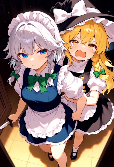 咲夜と魔理沙 #東方Project
