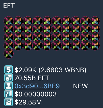 $EFT is up +5% on the day.