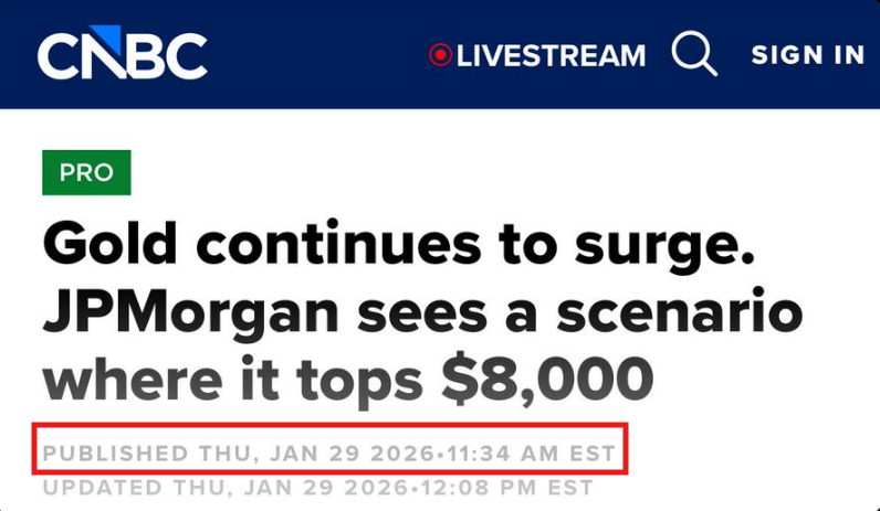 silvertrade's tweet photo. 🚨JP Morgan Published an INSANELY BULLISH Gold Update Thursday Morning, Less Than 24 Hours Before They Shorted #Gold (& #Silver) to Oblivion! 
Coincidence?  We think not! 

"Gold Continues to Surge.  JPMorgan Sees a Scenario Where it Tops $8,000"