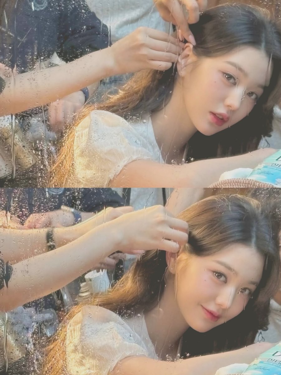 a quiet moment behind the scenes — hair being fixed, thoughts drifting, caught in between without knowing. then a smile finds the camera, turning a simple collage into two sides of the same day ₍ᐢ. .ᐢ₎ฅ