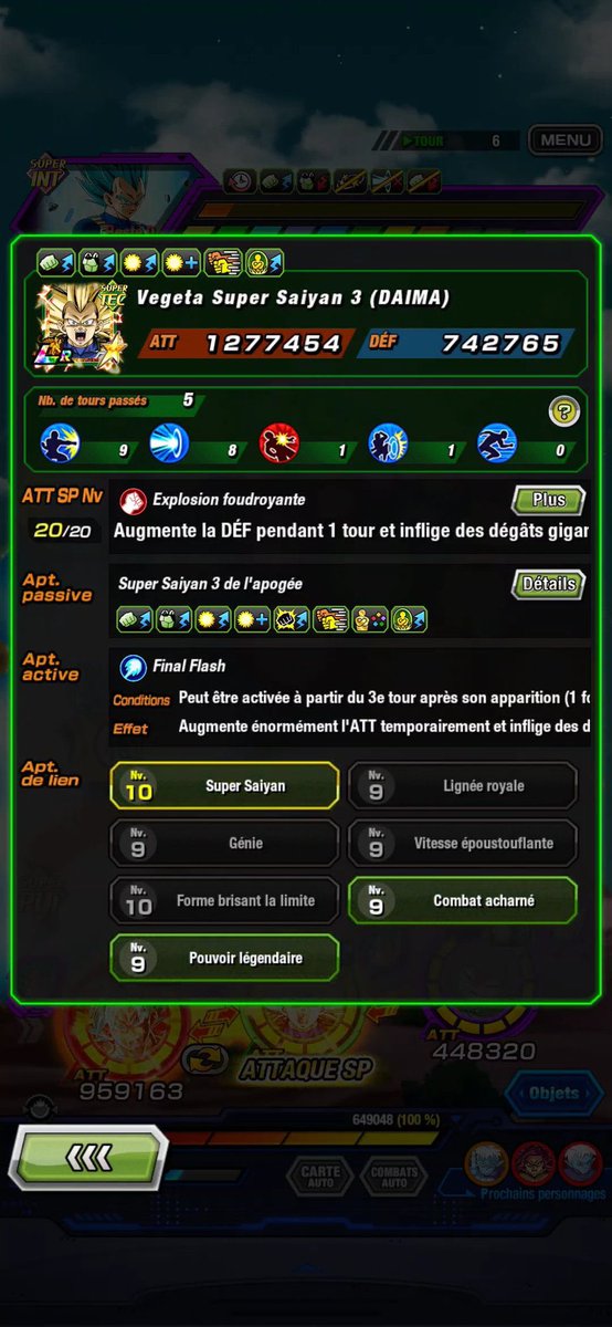 John_Joodan's tweet photo. @dokkan_global [Earth-Shattering Climax] Super Saiyan 3 Vegeta (DAIMA) Passive Skill doesn't work properly : his critical hit support can't be activated every turn even if the conditions are met. Either the current effect or the skill description is incorrect. Please investigate. #DokkanBattle https://t.co/M284SsHaVV
